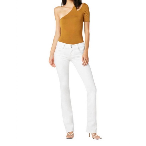 NEW HUDSON mid-rise baby bootcut jean in white 26 W170LDLW - Picture 1 of 9